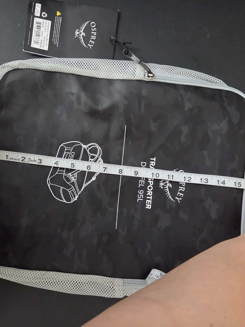 Osprey Transporter Duffel 95L Packing Cube – Black/Gray Camo